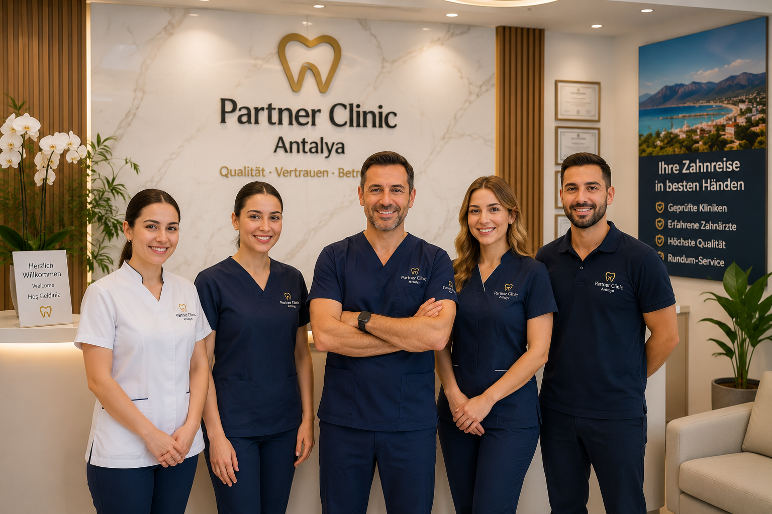 Über Uns Professionelles Team einer Partnerklinik in Antalya