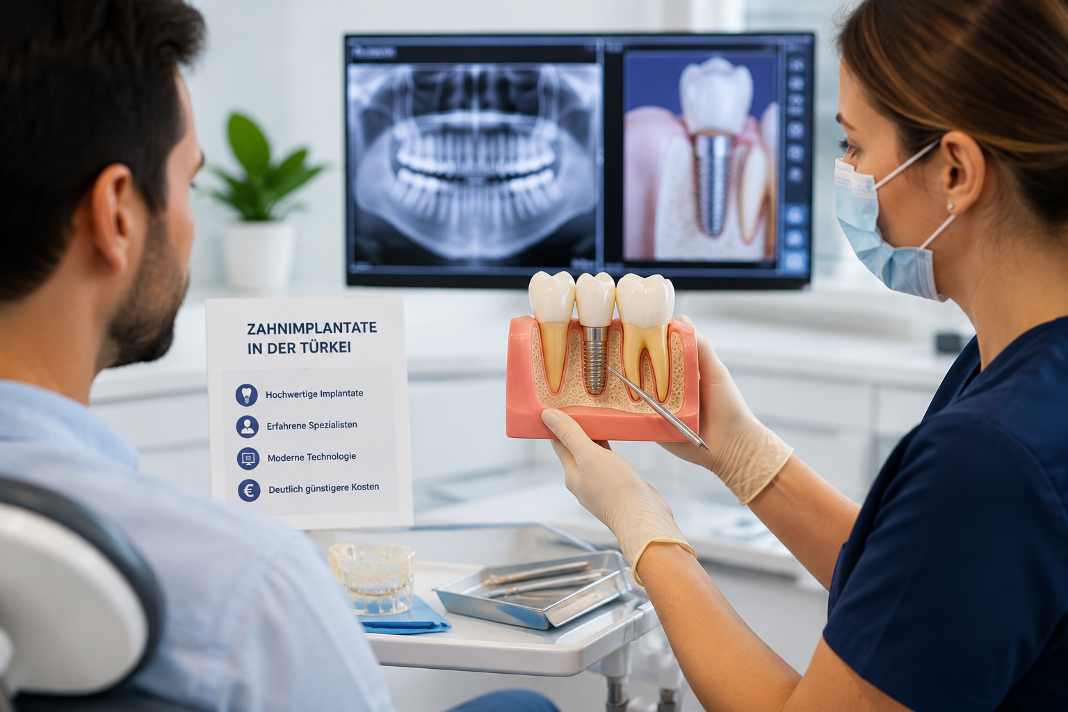 Zahnimplantate in der Türkei – Beratung und moderne Implantatplanung